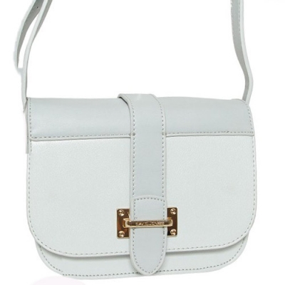 David Jones Faux Leather Crossbody Handbag 5523-1 39386 Light Grey